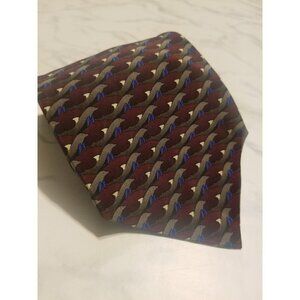 The Nature Conservancy‎ DOLPHIN 100% Silk Hand Made Tie Novelty Ocean Marine